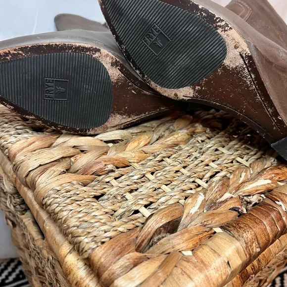 Frye Regina- taupe wedge booties - Picture 4 of 8